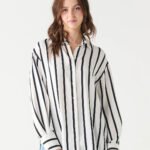 Black Tape Textured Blouse - Black/Cream Floral, XS